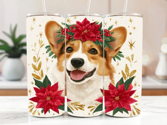 Corgi Dog 20oz Sublimation Tumbler