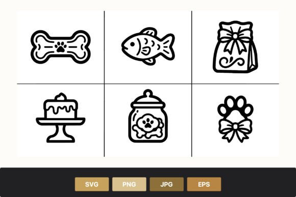 Dog Bone and Paw Icons Set Review