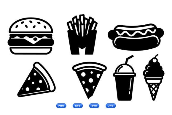 Fast Food Icons SVG Collection