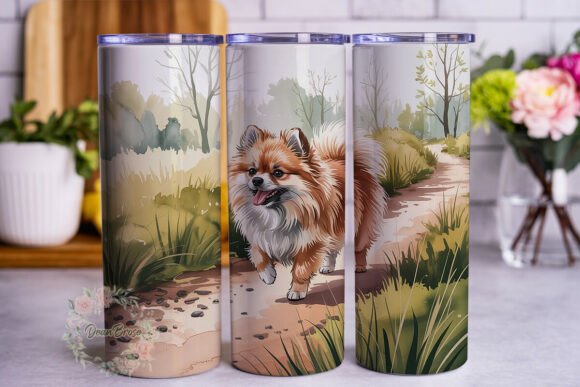 Fluffy Dog Woodland Walk 20oz Tumbler Wr