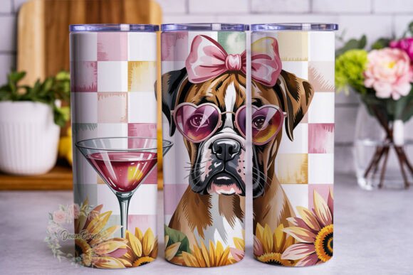 Glam Dog Sunflower 20oz Tumbler Wrap