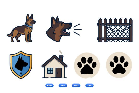 Guard Dog Security Icons