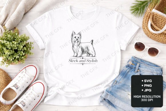 Yorkshire Terrier Sleek and Stylish Dog